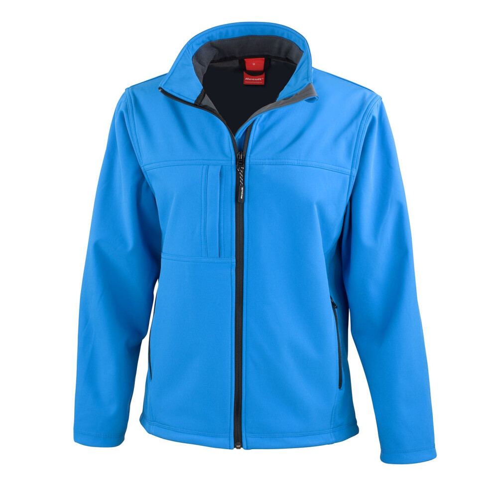 (18 UK, Azure) Result Womens/Ladies Classic Soft Shell Jacket