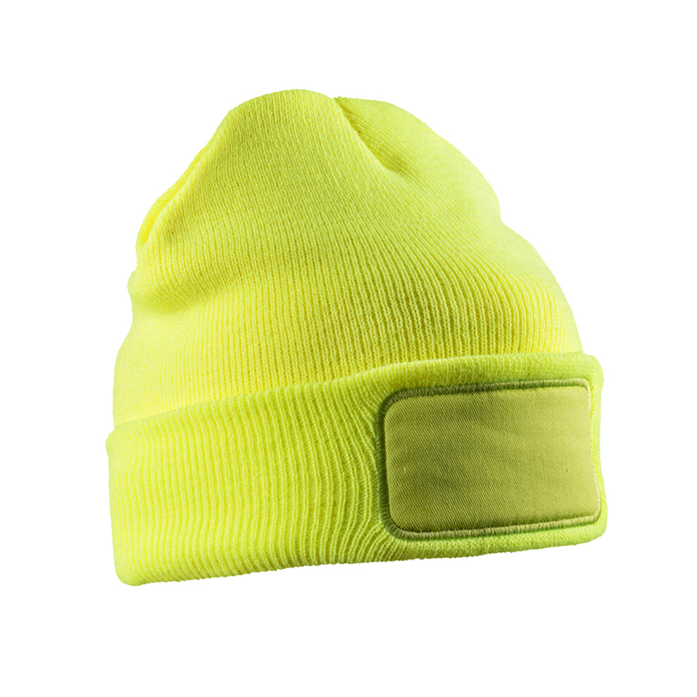 (One Size, Fluorescent Yellow) Result Genuine Recycled Unisex Adult Thinsulate Printable Beanie