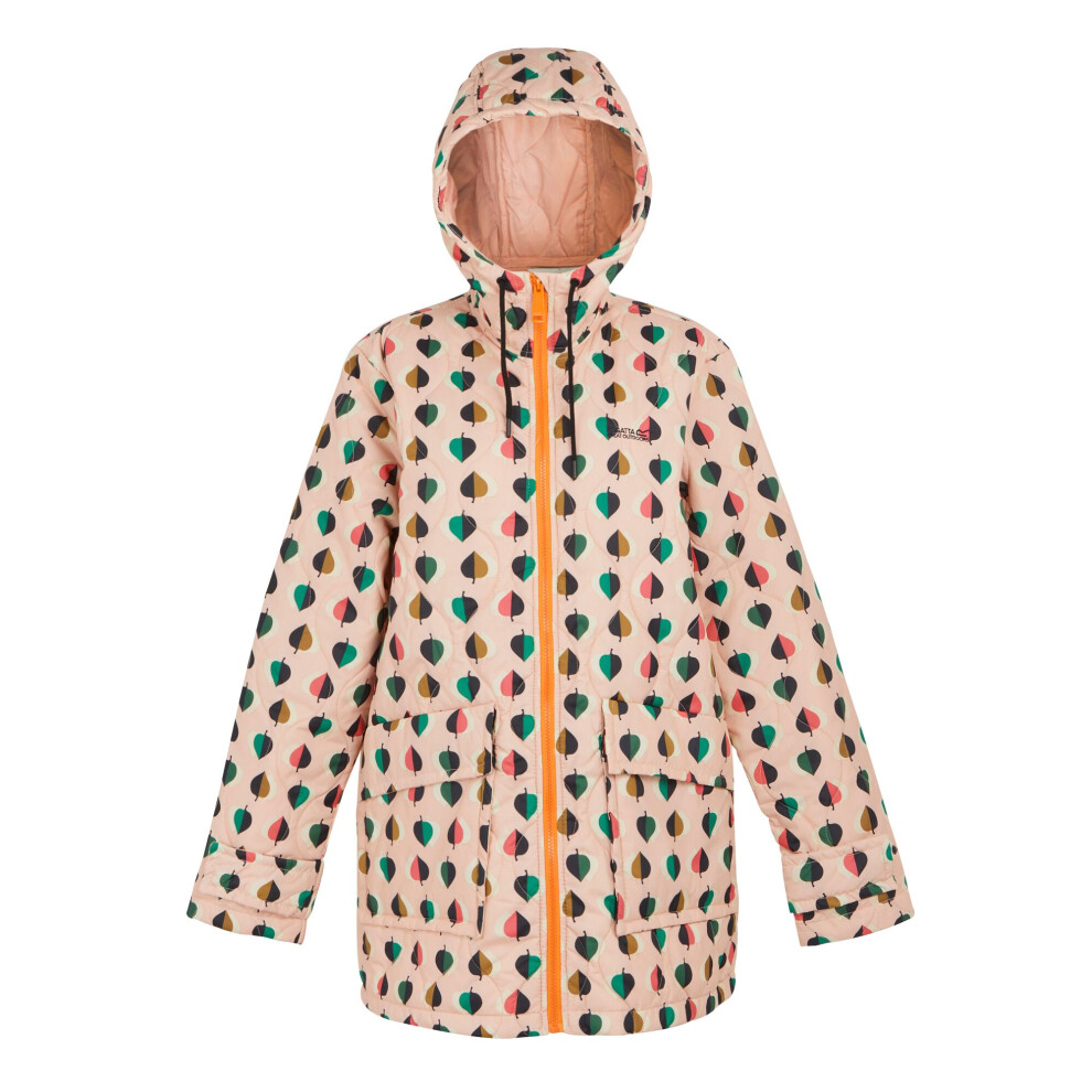 (14 UK, Pink) Regatta Womens/Ladies Tiny Elm Quilted Mid Length Jacket