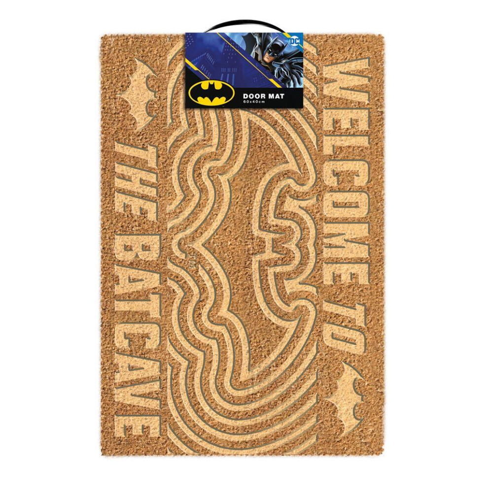 Batman Welcome To The Batcave Embossed Door Mat