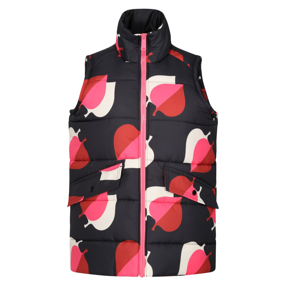 (12 UK, Shadow/Pink) Regatta Womens/Ladies Orla Kiely Elm Leaf Gilet