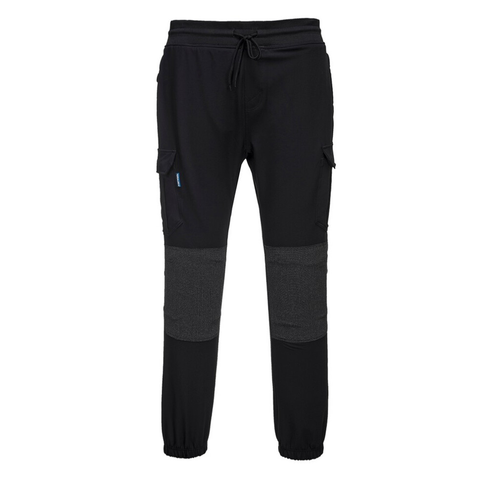 (XXL, Black) Portwest Unisex Adult KX3 Flexible Slim Work Trousers