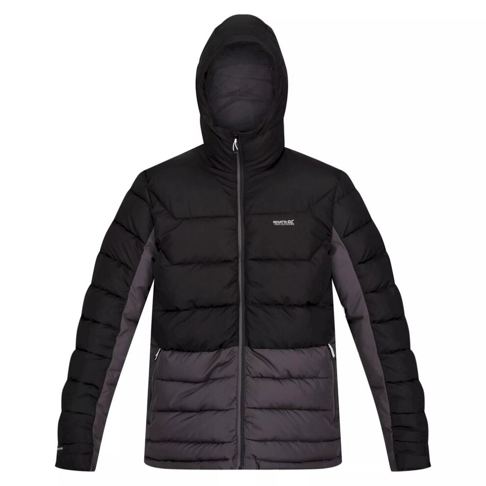 (3XL, Black/Dark Grey) Regatta Mens Nevado VI Padded Jacket