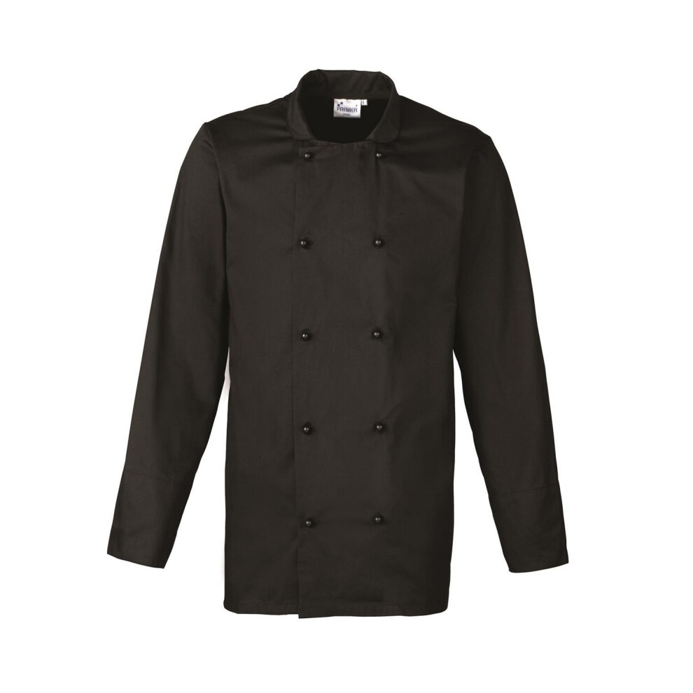 Premier Unisex Black (L, ) Adult Cuisine Chef Jacket Size 35