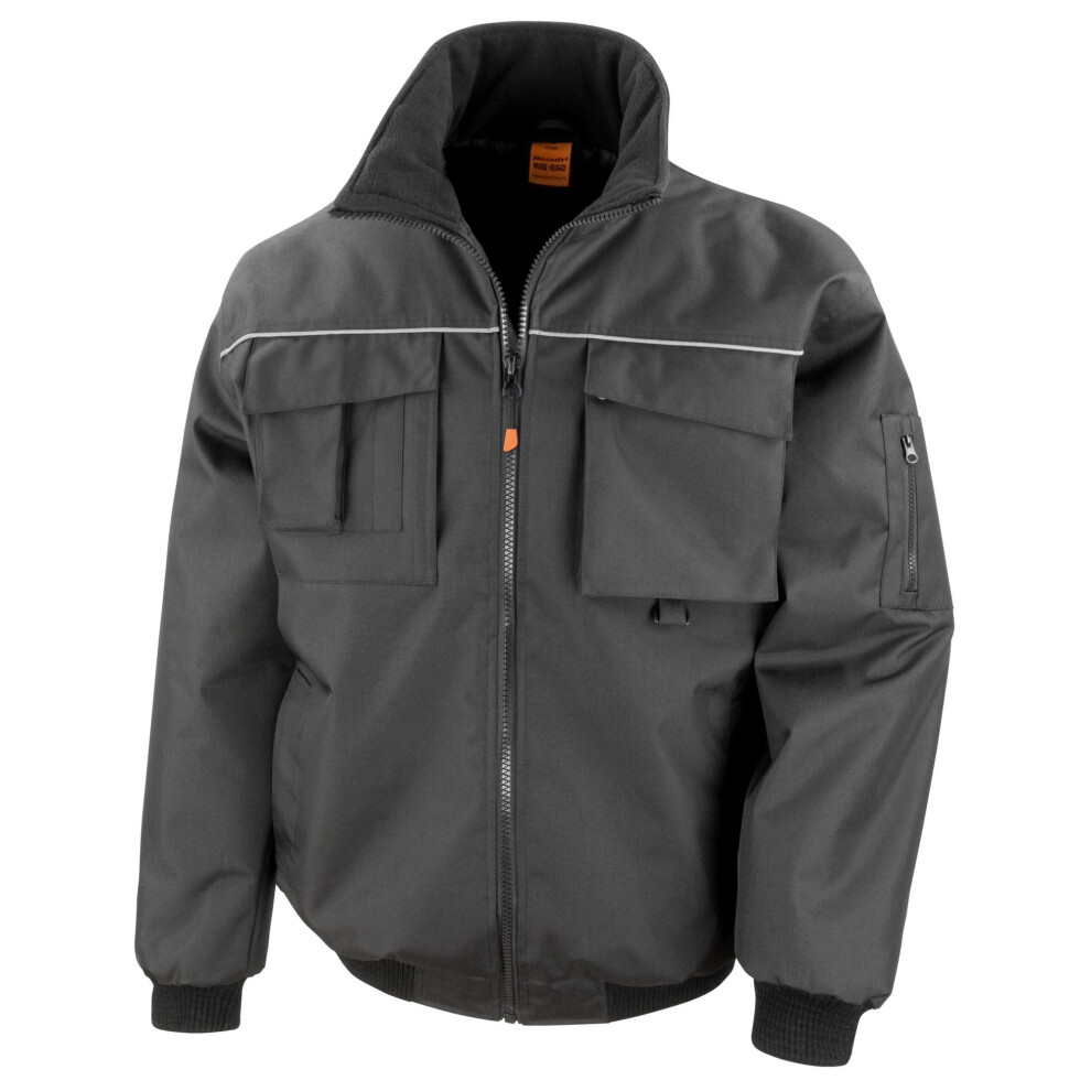 (XS, Black) WORK-GUARD by Result Mens Sabre Pilot Jacket