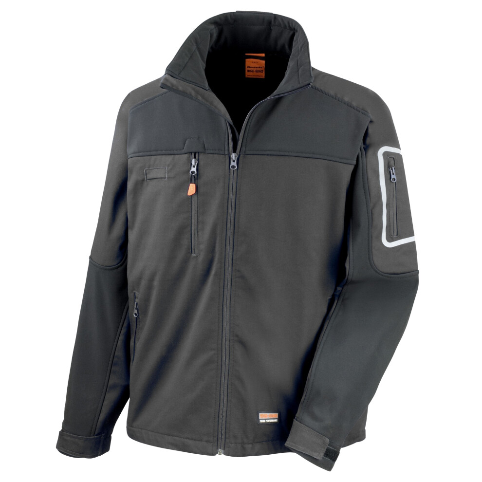 (S, Black) WORK-GUARD by Result Mens Sabre Soft Shell Jacket