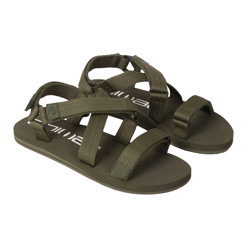 (5 UK, Khaki Green) Animal Womens/Ladies Drift Recycled Sandals