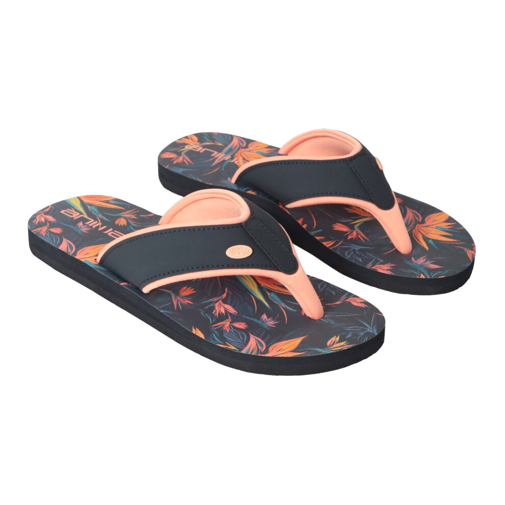 (7 UK, Burnt Orange) Animal Womens/Ladies Swish Autumn Leaf Recycled Flip Flops