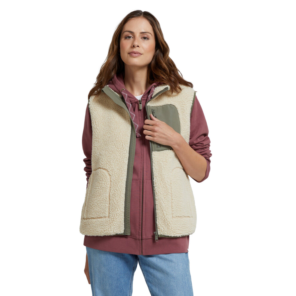 (6 UK, Off White) Animal Womens/Ladies Hennie Recycled Gilet