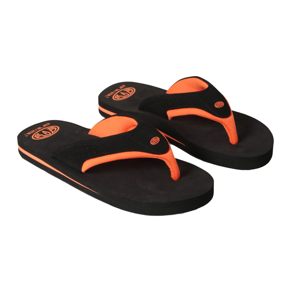 (1 UK, Black) Animal Childrens/Kids Jekyl Recycled Flip Flops