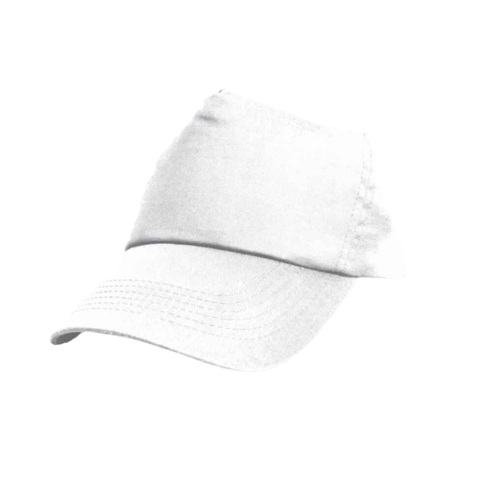 (One Size, White) Result Headwear Unisex Adult Cotton Baseball Cap