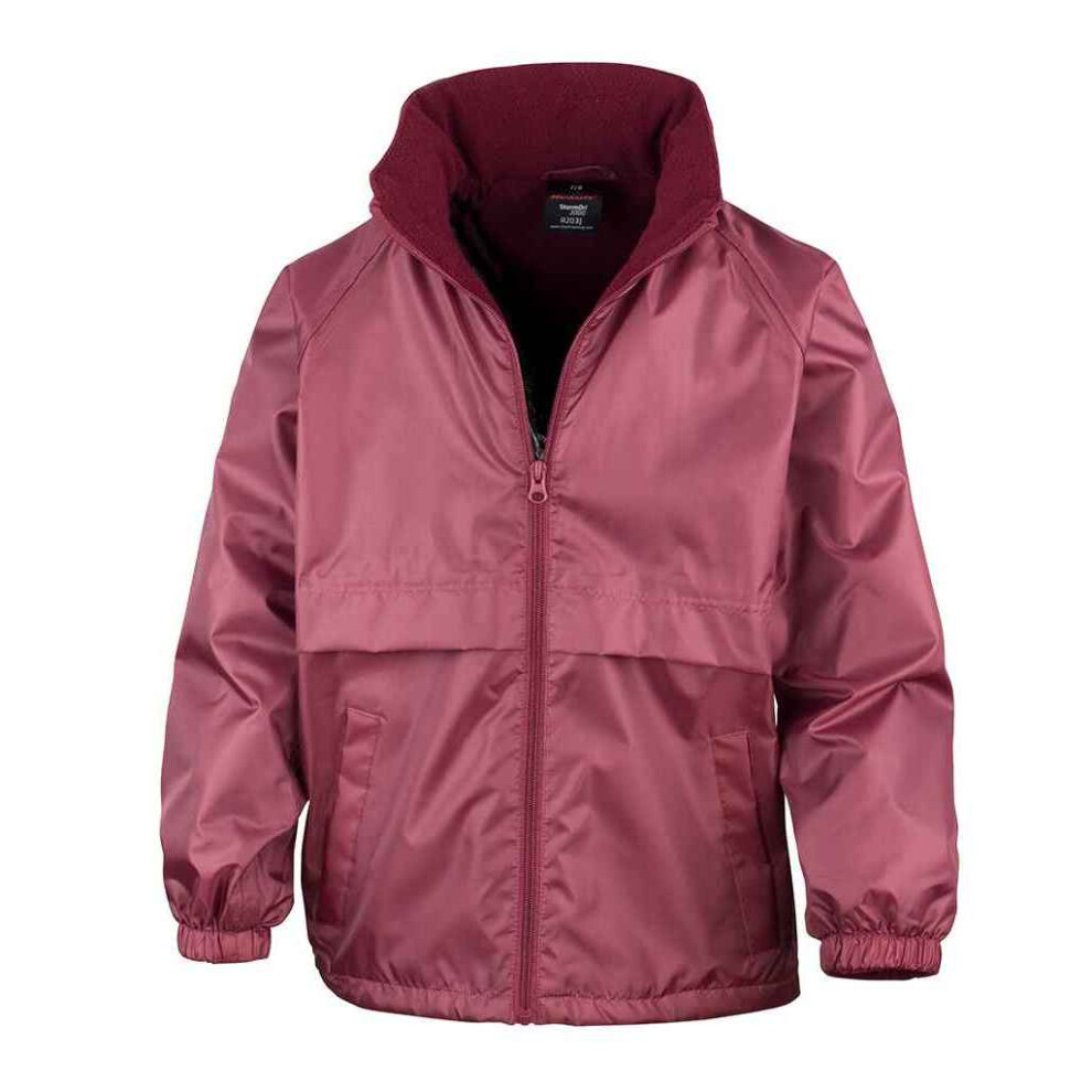 (5-6 Years, Burgundy) Result Core Childrens/Kids Fleece Lined Jacket