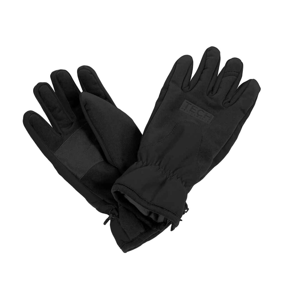 (M, Black/Black) Result Winter Essentials Tech Performance Sports Gloves