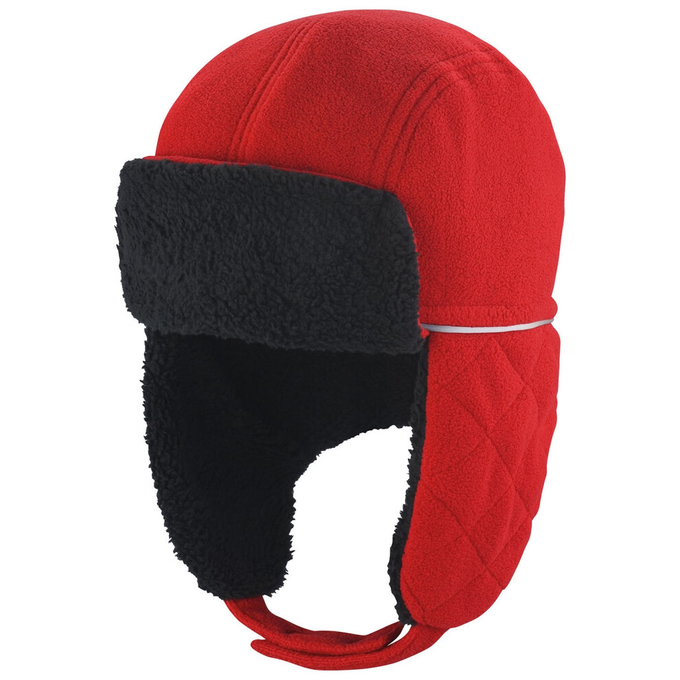 (S-M, Red/Black) Result Winter Essentials Unisex Adult Ocean Trapper Hat