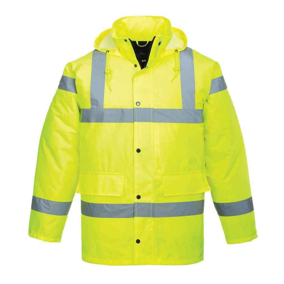 (XL, Yellow) Portwest Unisex Adult Hi-Vis Traffic Jacket