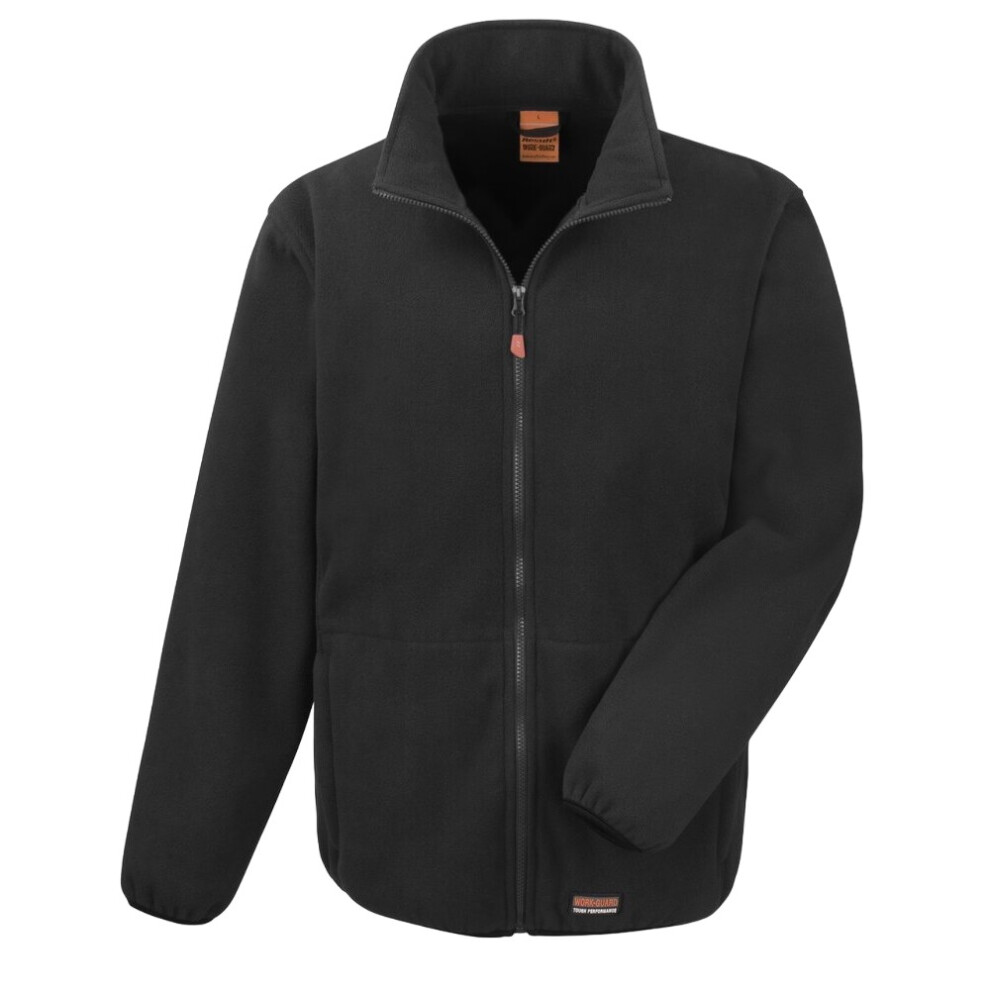 (XS, Black) WORK-GUARD by Result Unisex Adult Heavy Duty Fleece Jacket