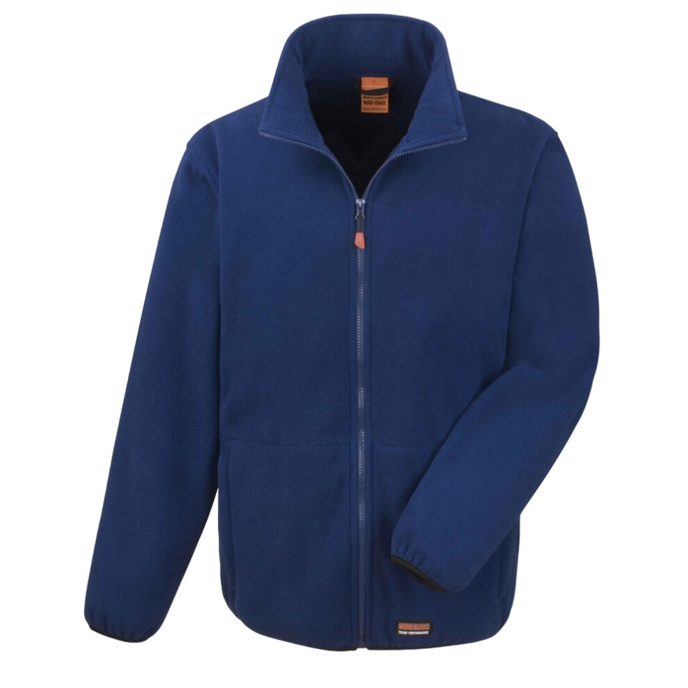 (M, Navy) WORK-GUARD by Result Unisex Adult Heavy Duty Fleece Jacket