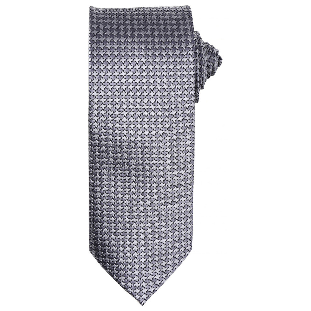 (One Size, Silver) Premier Puppytooth Tie