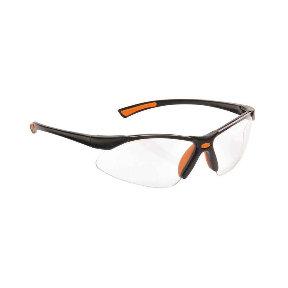 (One Size, Orange) Portwest Bold Pro Safety Glasses