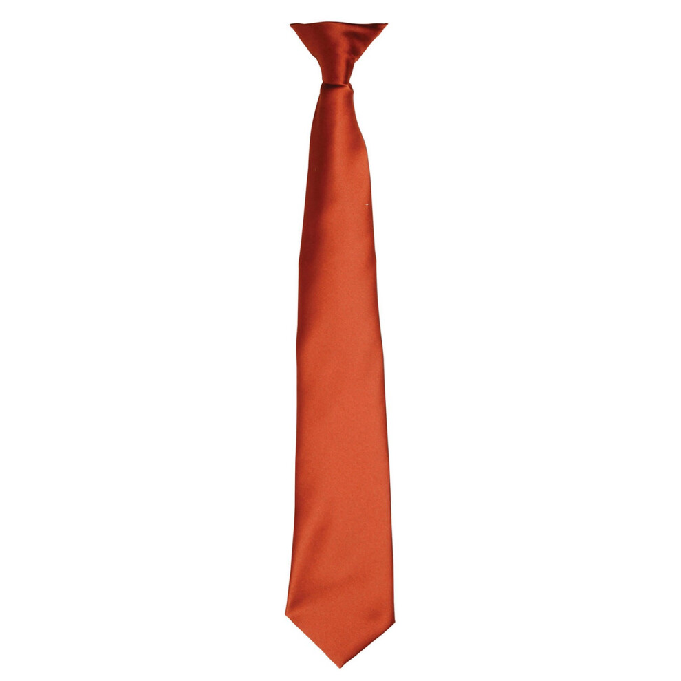 (One Size, Chestnut) Premier Unisex Adult Satin Tie