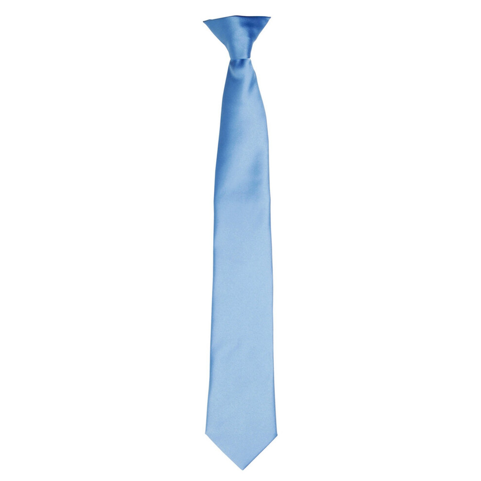 (One Size, Mid Blue) Premier Unisex Adult Satin Tie