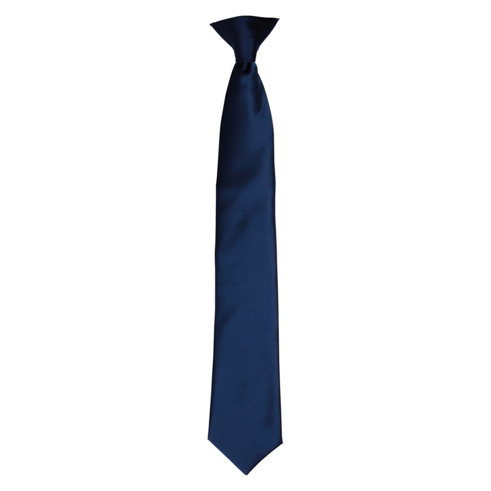 (One Size, Navy) Premier Unisex Adult Satin Tie