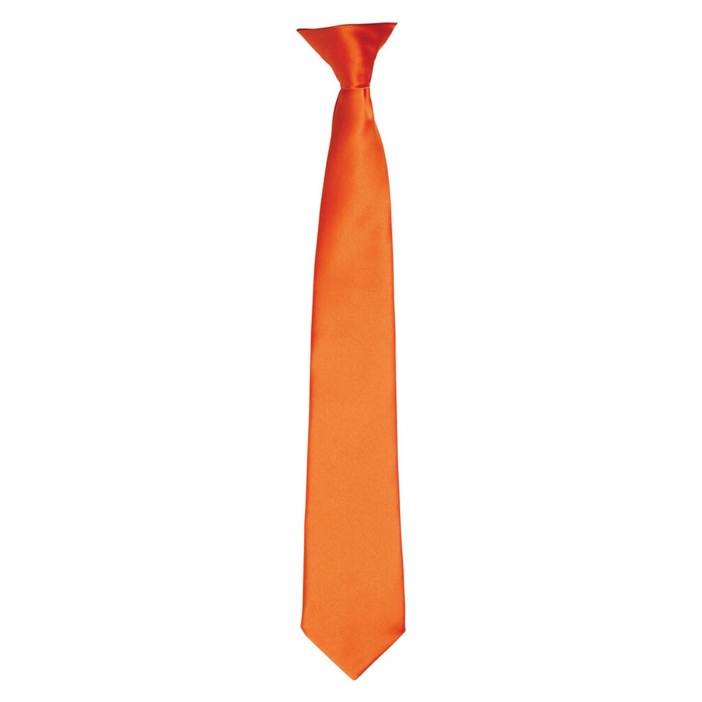 (One Size, Terracotta) Premier Unisex Adult Satin Tie