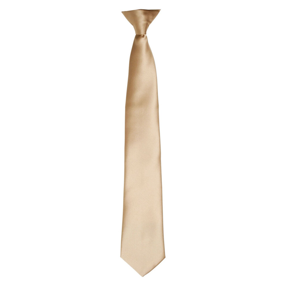 (One Size, Khaki) Premier Unisex Adult Satin Tie