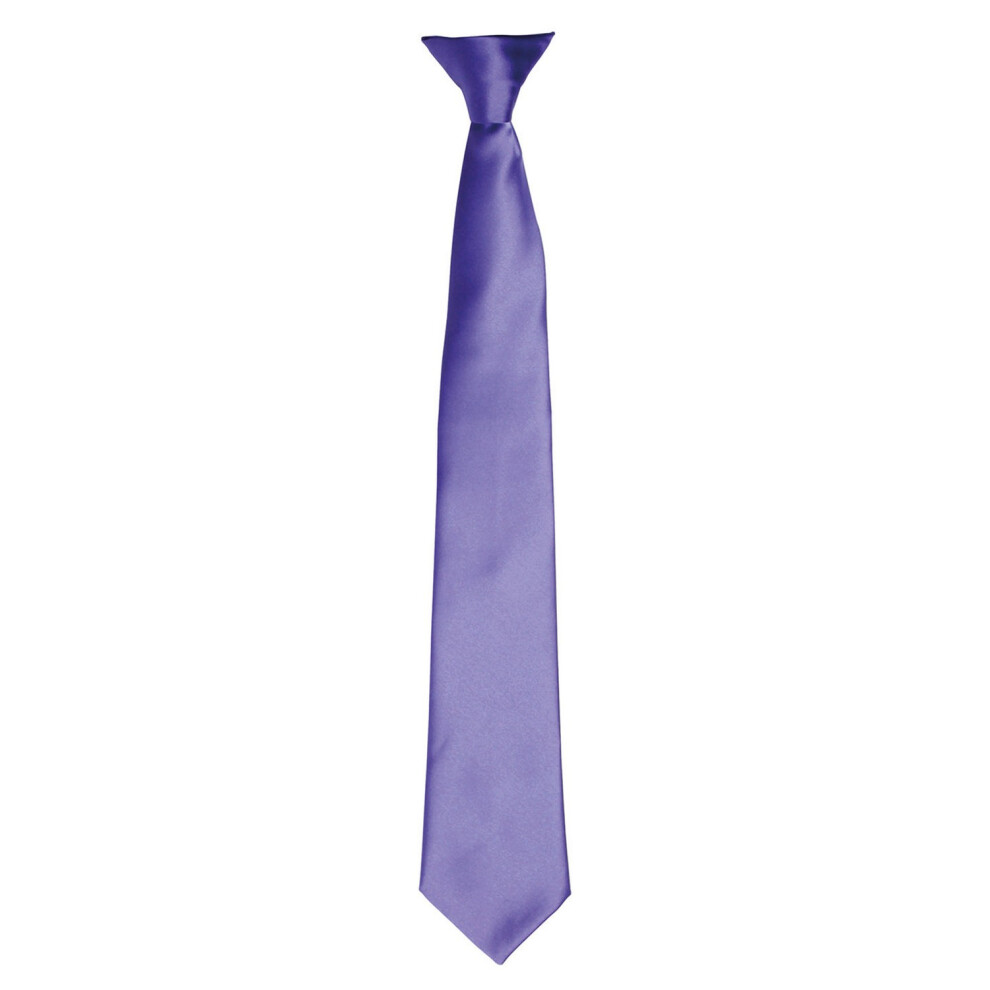 (One Size, Purple) Premier Unisex Adult Satin Tie