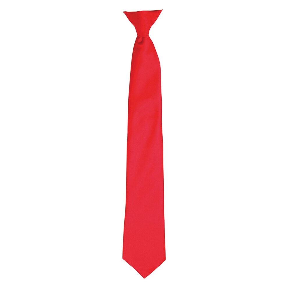 (One Size, Strawberry Red) Premier Unisex Adult Satin Tie