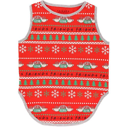 Friends (M, Red) Friends Christmas Dog Top