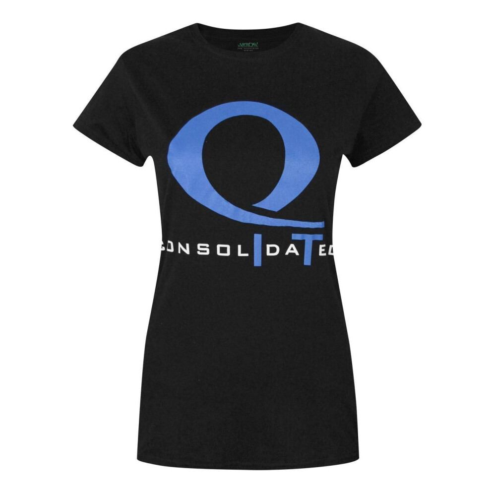 (S, Black) Arrow Womens/Ladies Queen Consolidated T-Shirt
