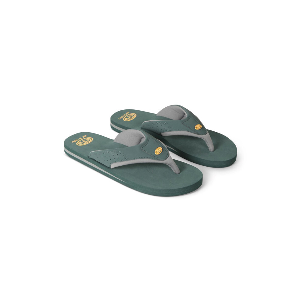 (7 UK, Green) Animal Mens Jekyl Recycled Flip Flops