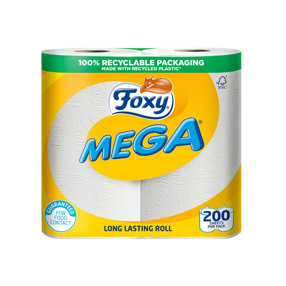 Foxy Mega Kitchen Roll (Pack of 2)