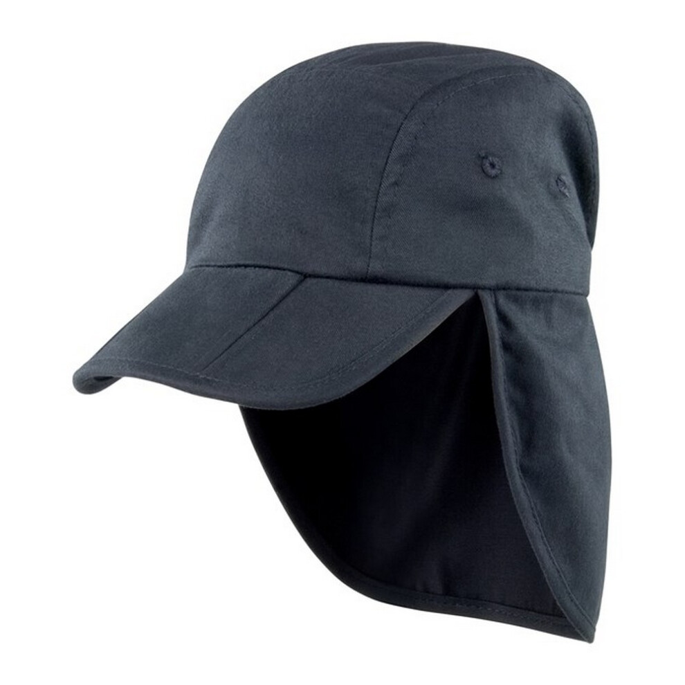 (One Size, Black) Result Headwear Childrens/Kids Legionnaires Fold Up Cap