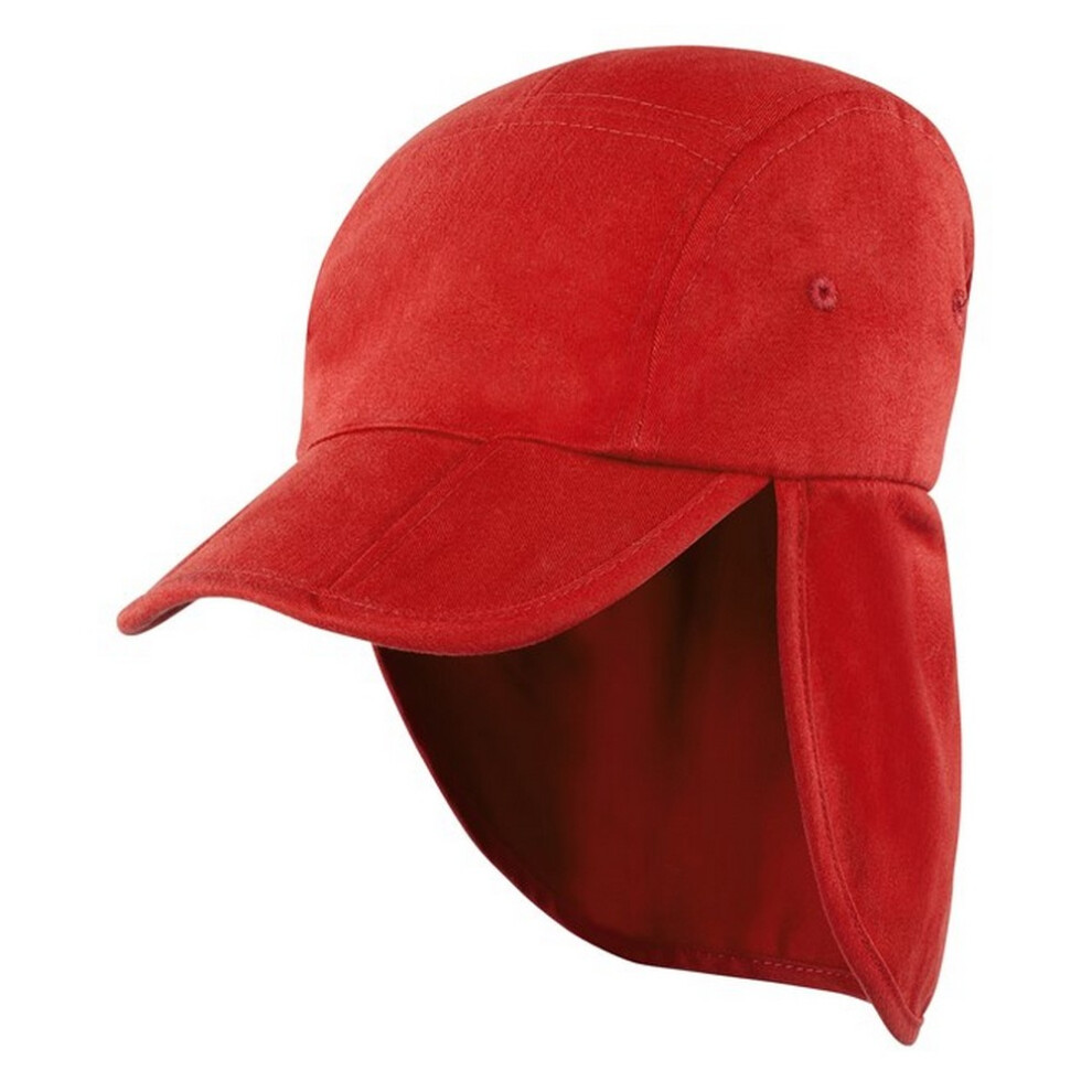 (One Size, Red) Result Headwear Childrens/Kids Legionnaires Fold Up Cap