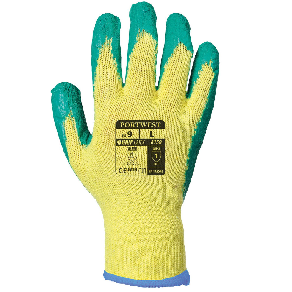 (L, Green) Portwest Unisex Adult Fortis Grip Gloves