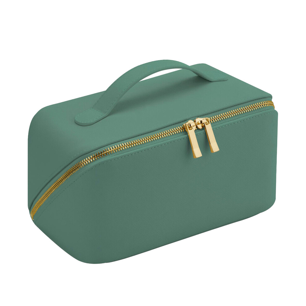 (One Size, Sage Green) Bagbase Boutique Open Flat Cosmetic Case