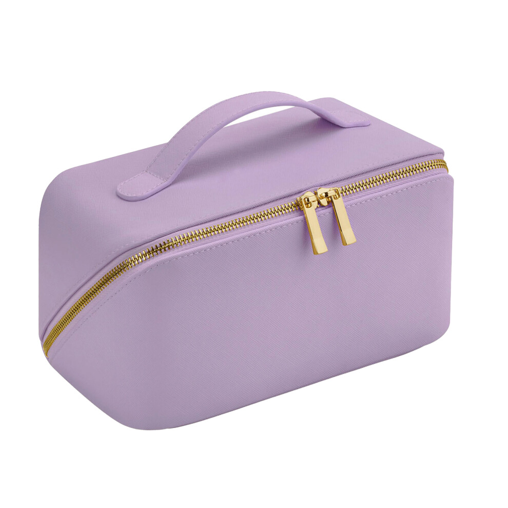 (One Size, Lilac) Bagbase Boutique Open Flat Cosmetic Case