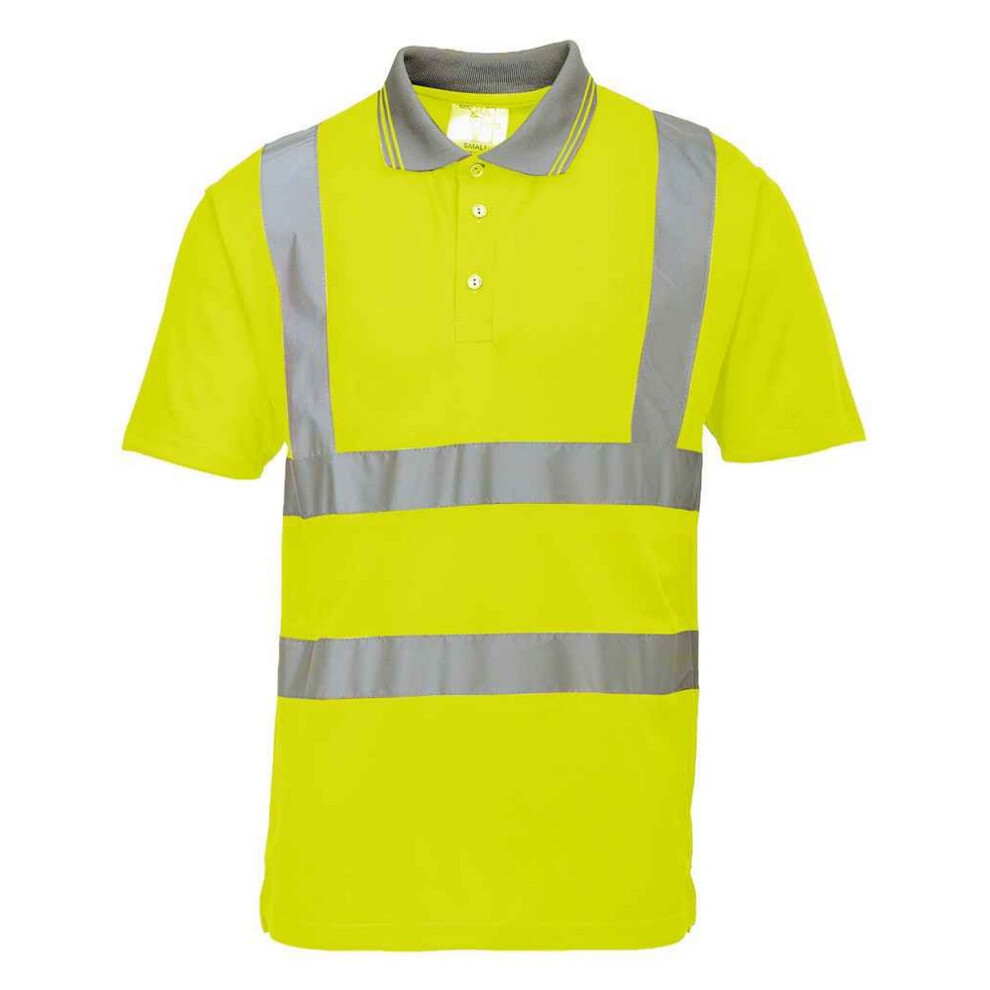 (XXL, Yellow) Portwest Unisex Adult Hi-Vis Polo Shirt