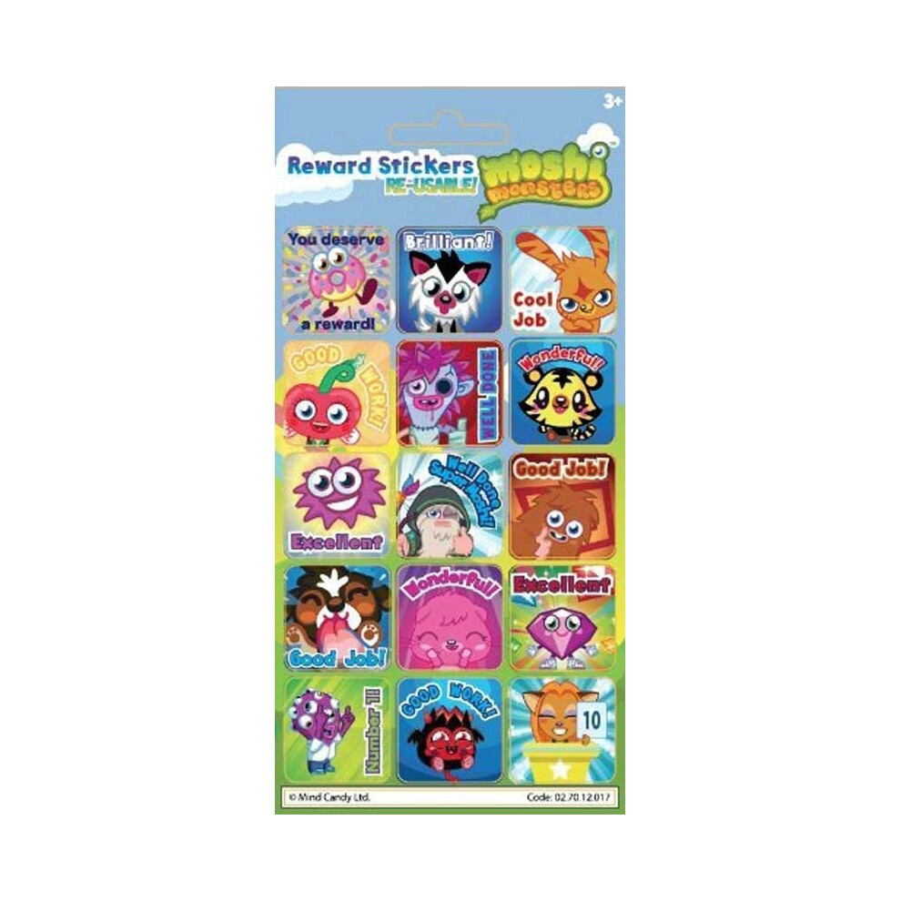 Moshi Monsters Foil Characters Reward Stickers