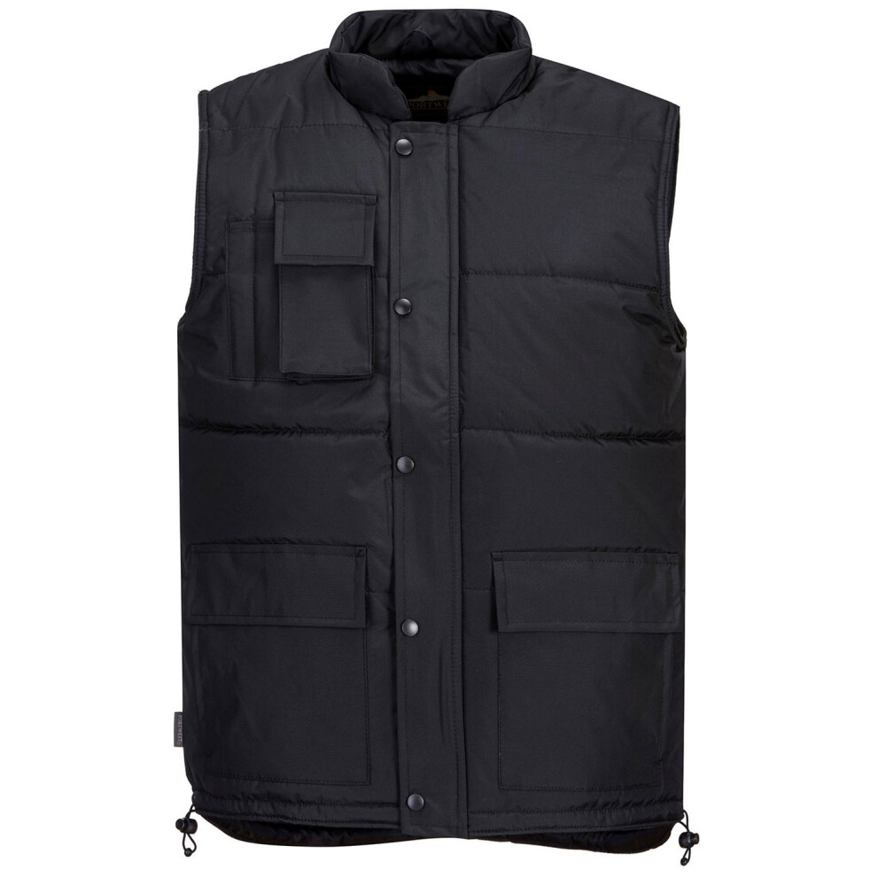 (XXL, Black) Portwest Mens Classic Body Warmer