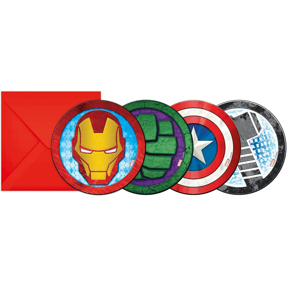 Avengers Mighty Invitations (Pack of 6)