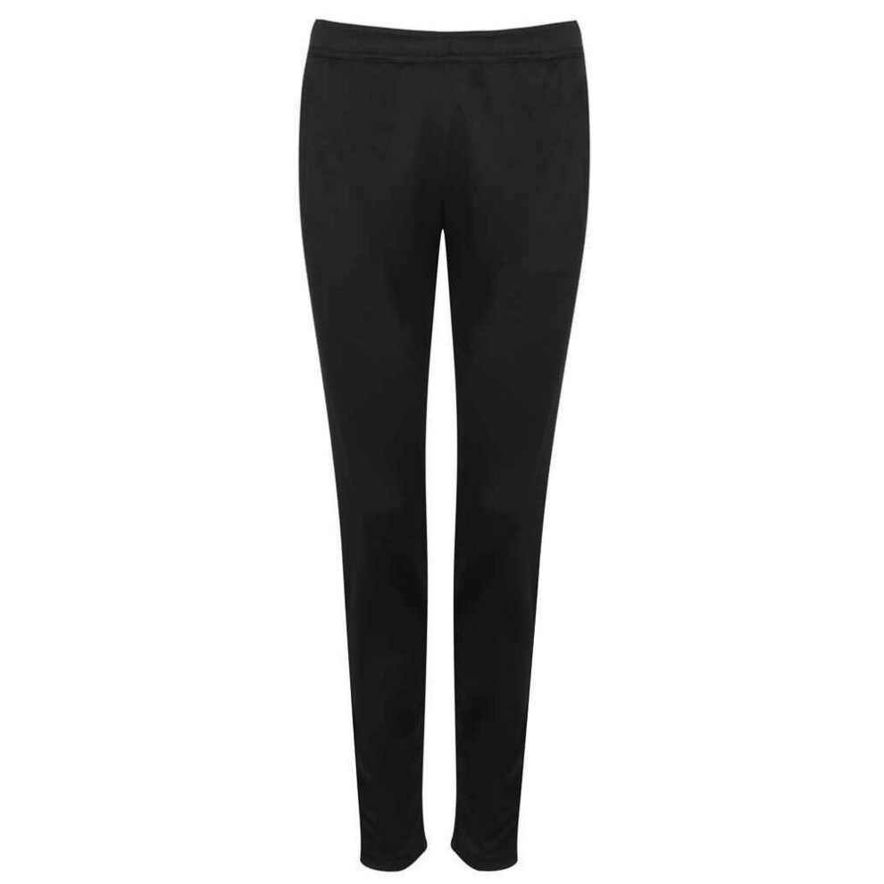 (M, Black) Tombo Womens/Ladies PiquÃ© Slim Jogging Bottoms-image-OPC-PF68NJP-NEW