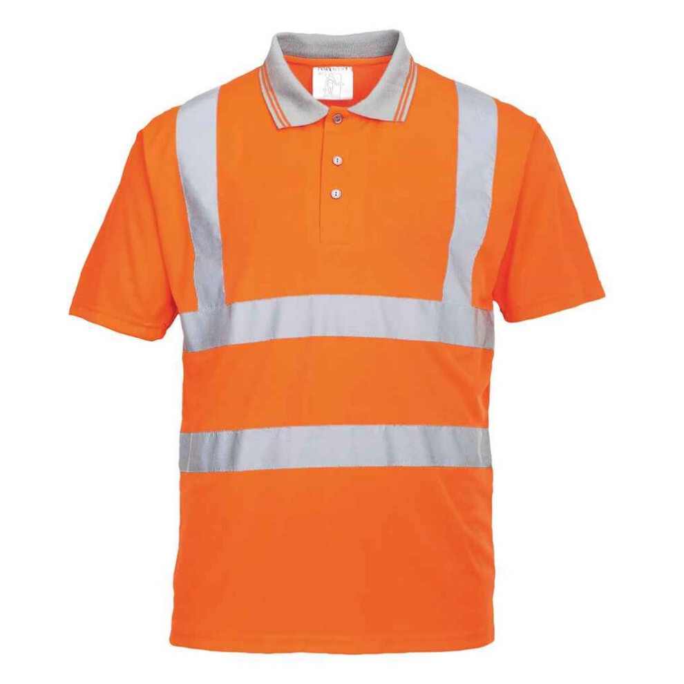 (XXL, Orange) Portwest Unisex Adult High-Vis Polo Shirt