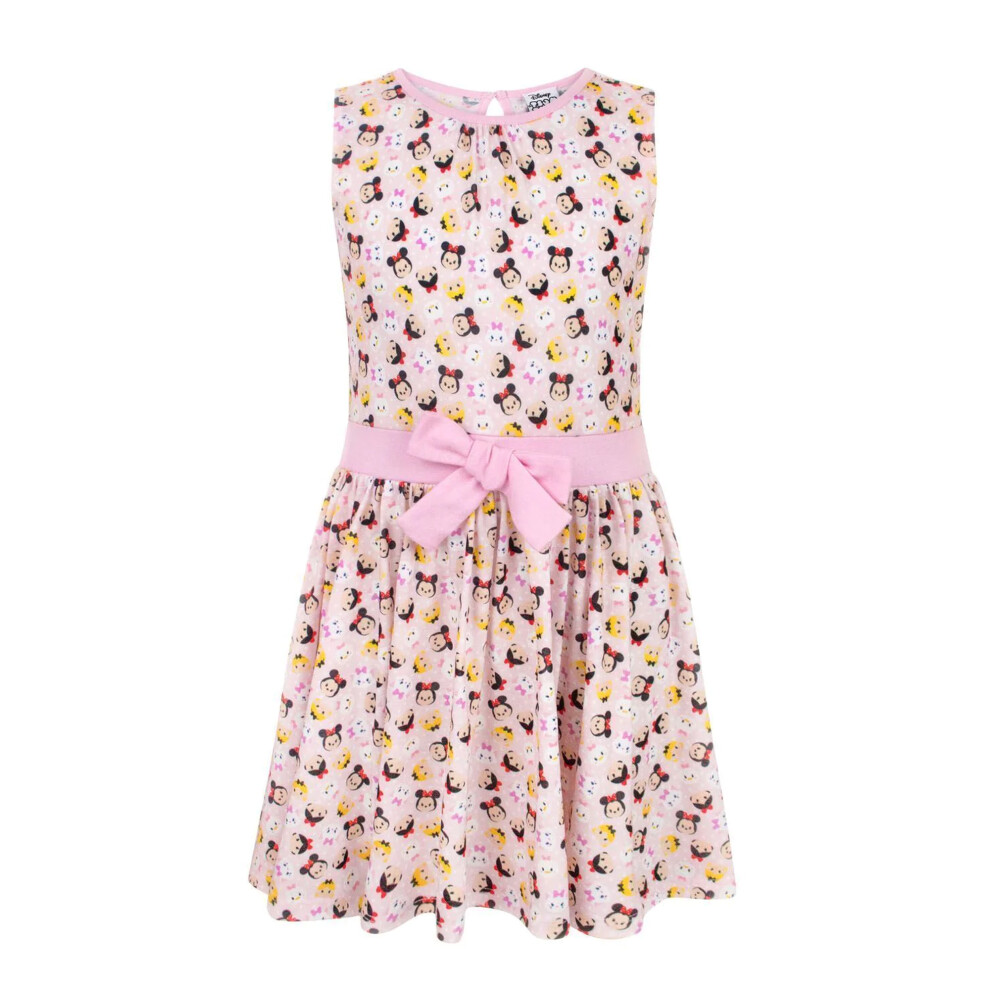 (2-3 Years, Pink) Tsum Tsum Girls Summer Skater Dress