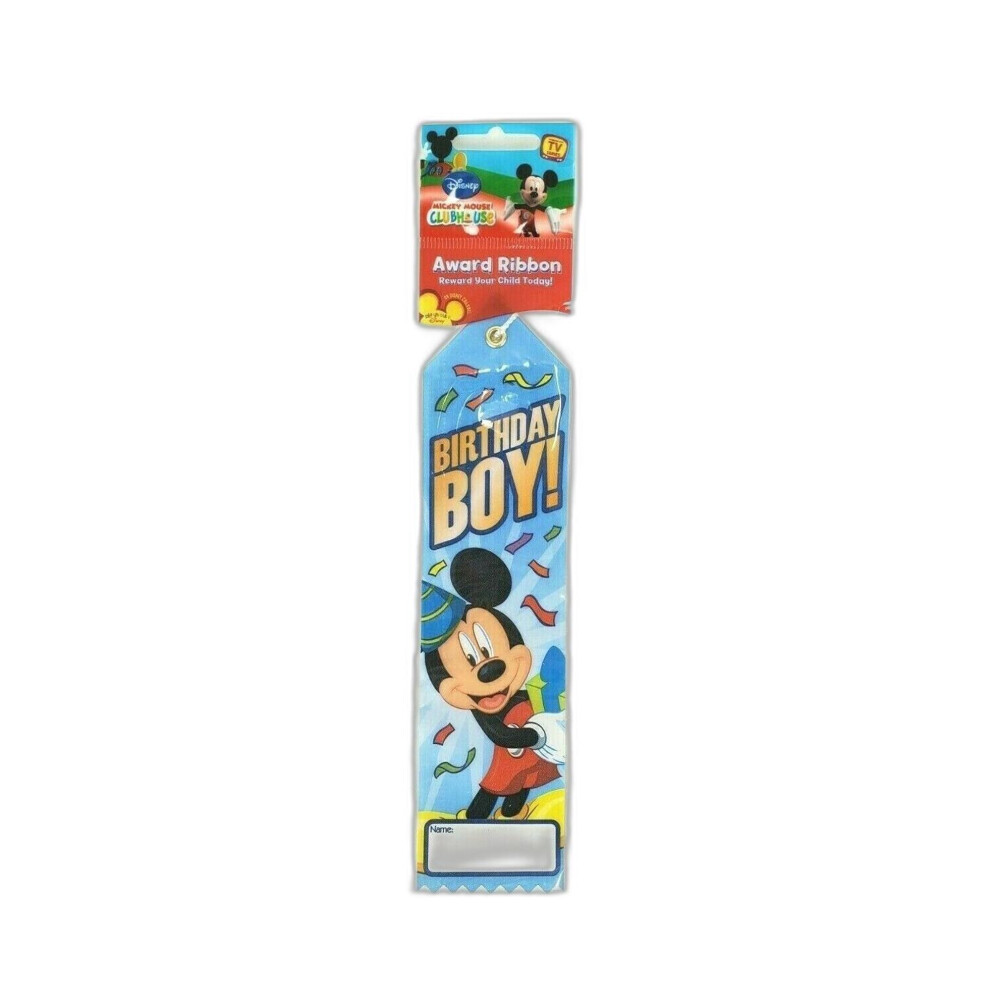 Birthday Boy! Mickey Mouse Award Ribbon