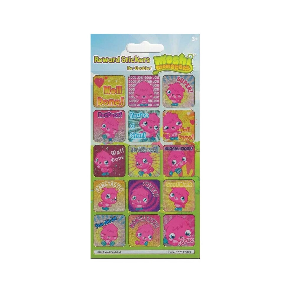 Moshi Monsters Poppet Reward Stickers Multicoloured