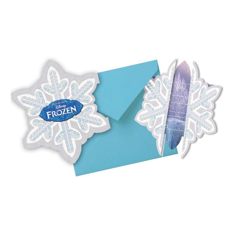 Frozen Snowflake Invitations (Pack of 6)