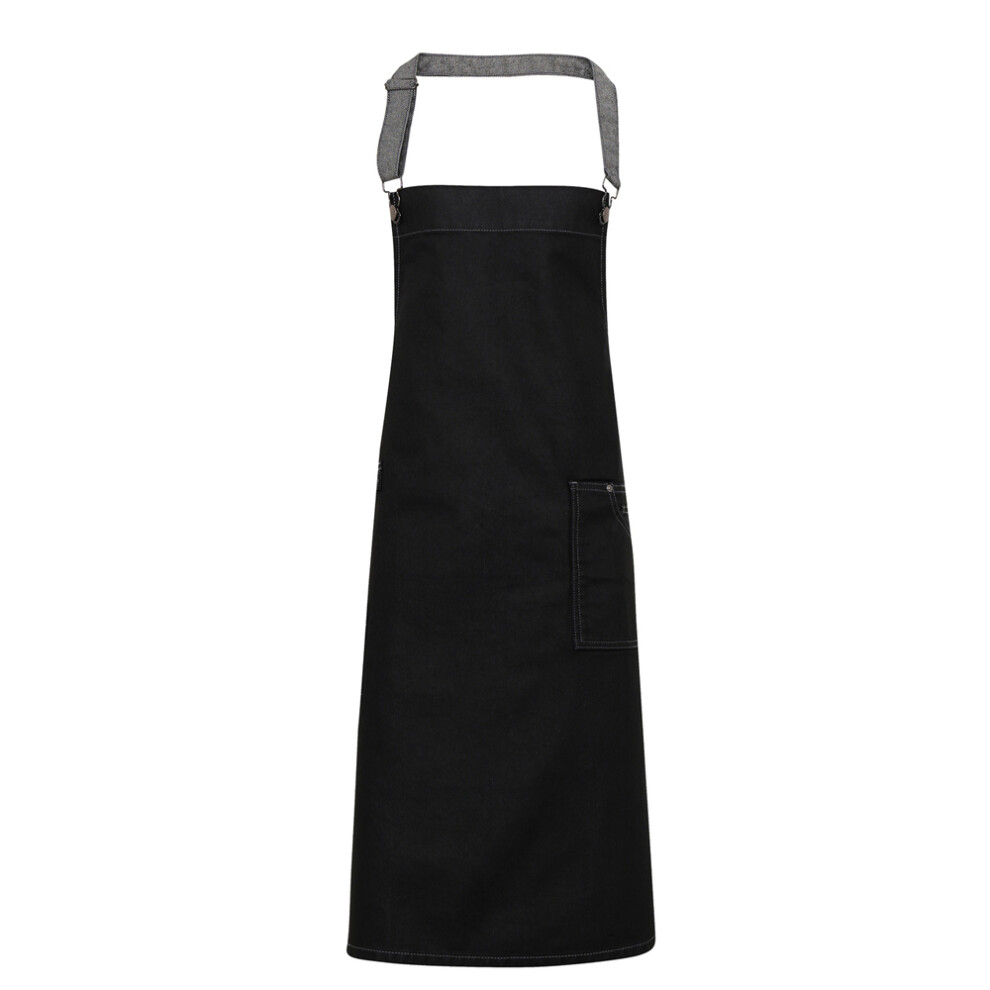 Premier (One Size, Black Denim) District Bibbed Apron